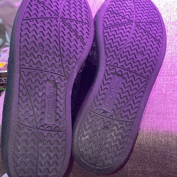 Leisure by foam trends black grey house shoes slippers women 11 wide slip on - Picture 5 of 6